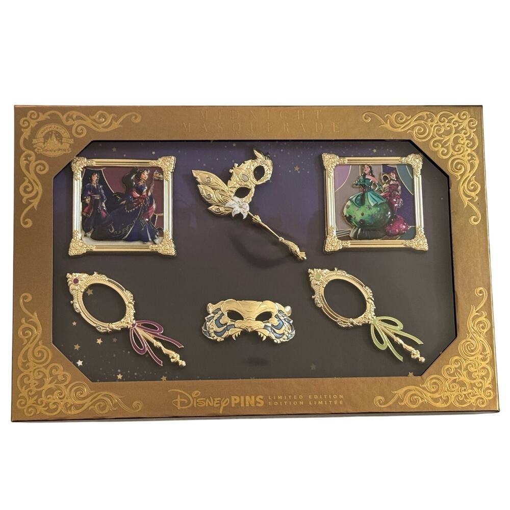 Disney Designer Collection Midnight Masquerade Series Limited Edition Pin Set
